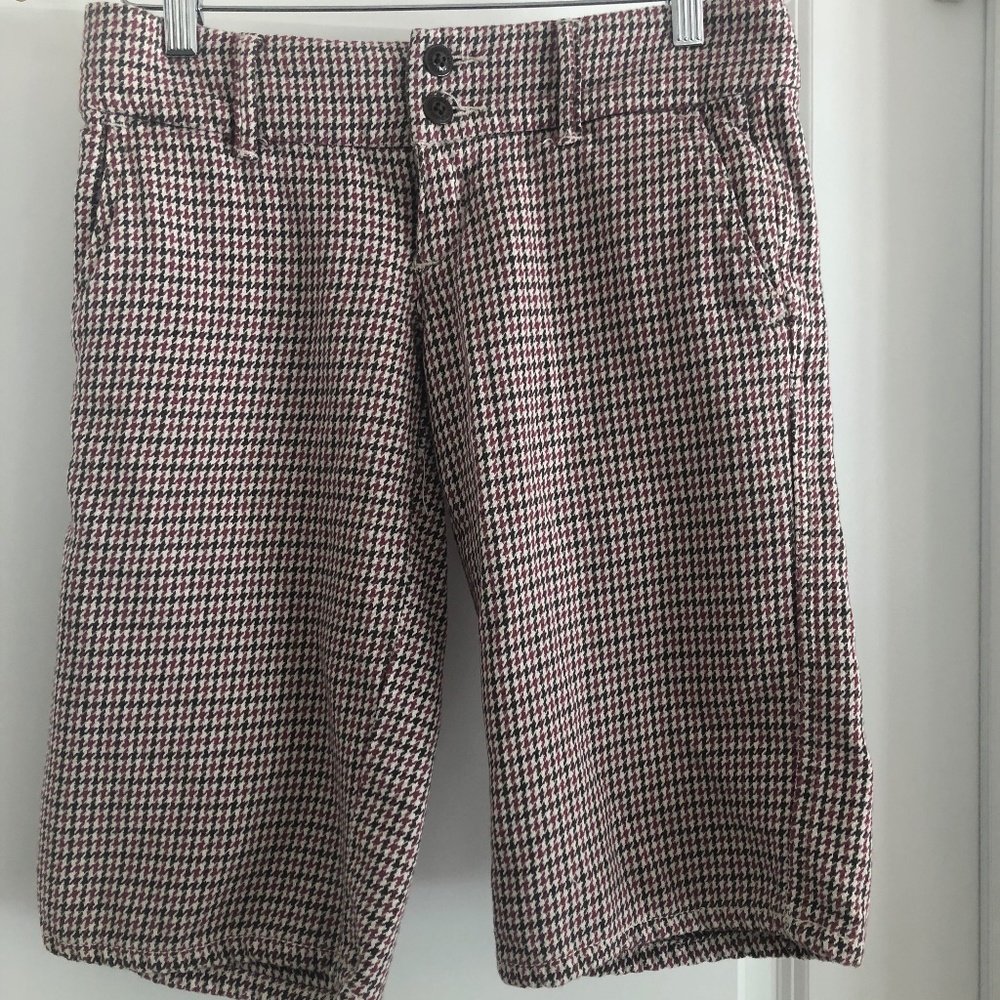 Old School Vintage Abercrombie & Fitch Womens Chino Check Bermuda Shorts